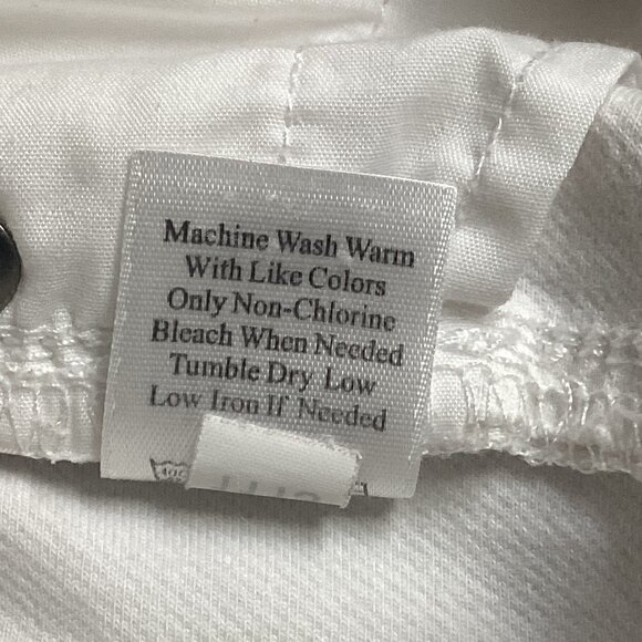 Coldwater Creek  Sz 4 (27x31) Classic Fit Straight Leg Jeans White 186B - Picture 11 of 11